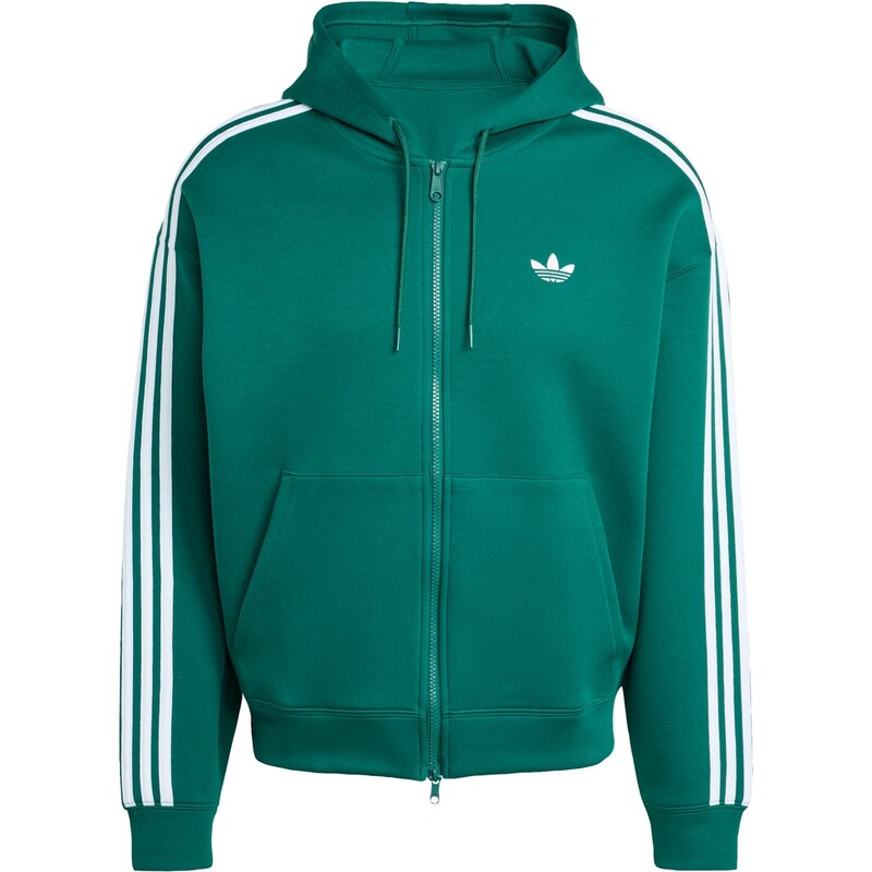 ADIDAS ORIGINALS Tepláková bunda Adicolor Spacer zelená / biela 67236986