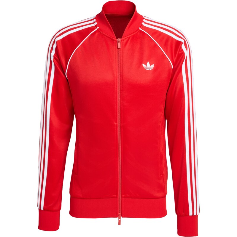 ADIDAS ORIGINALS Tepláková bunda SST červená / biela 67237033