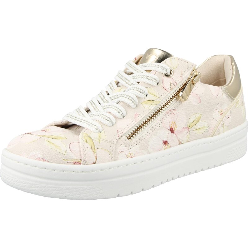 MARCO TOZZI Nízke tenisky svetlobéžová / zlatá / pastelovo zelená / 67237485