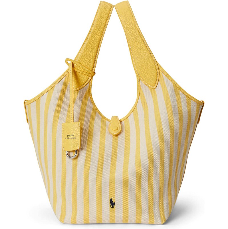 Polo Ralph Lauren Shopper PLY námornícka modrá / žltá / šedobiela 67237259