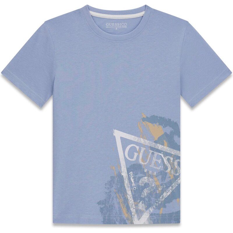 GUESS Tričko piesková / svetlomodrá / biela 67237266