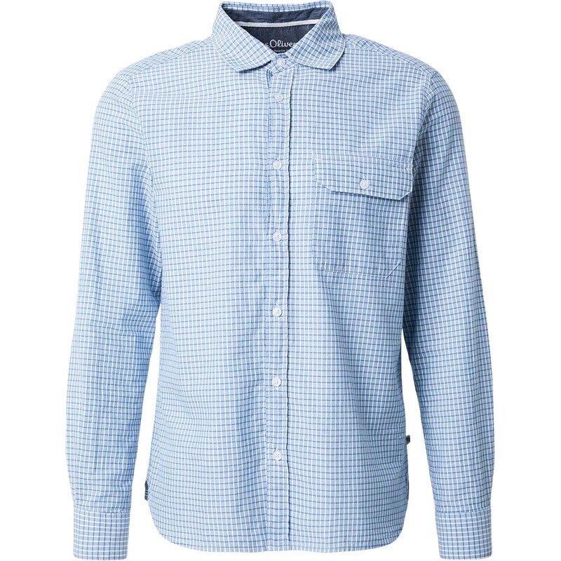 s.Oliver Košeľa zafírová / modrosivá / biela 67237298