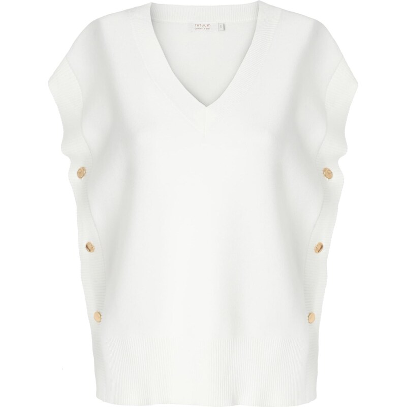 TATUUM Vesta Kama biela ako vlna 67237371