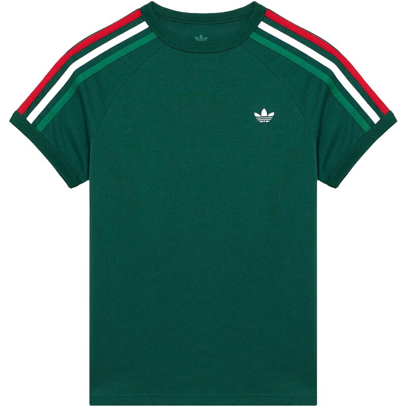 ADIDAS ORIGINALS Tričko tmavozelená / jasne červená / biela 67237399