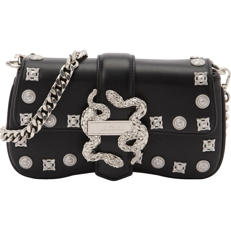 Just Cavalli Taška cez rameno čierna / strieborná 67237512