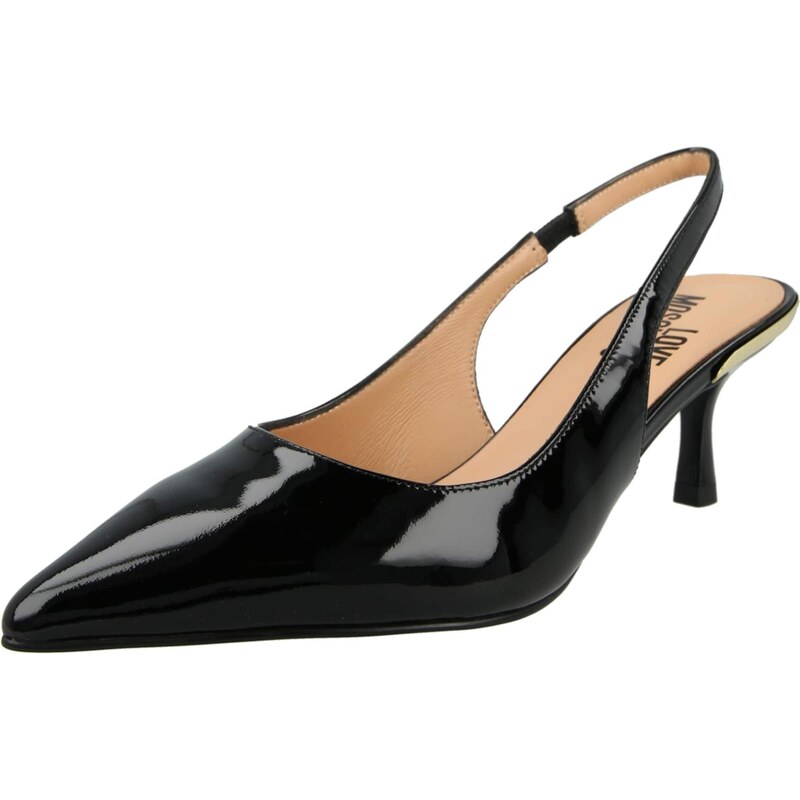 Love Moschino Lodičky s otvorenou pätou čierna 67237524