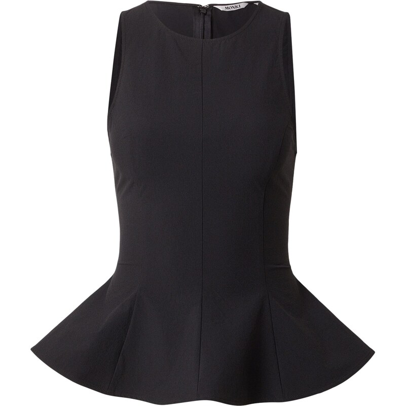 Monki Blúzka čierna 67237586