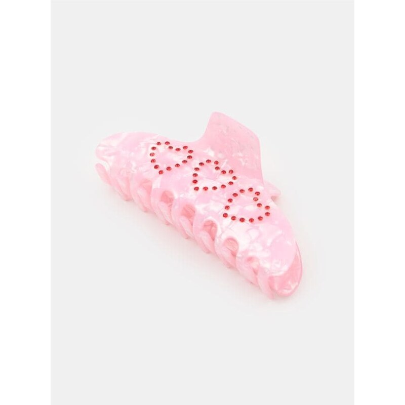 Sinsay - Spona do vlasov s kamienkami v tvare srdiečok - viacfarebná 67235089