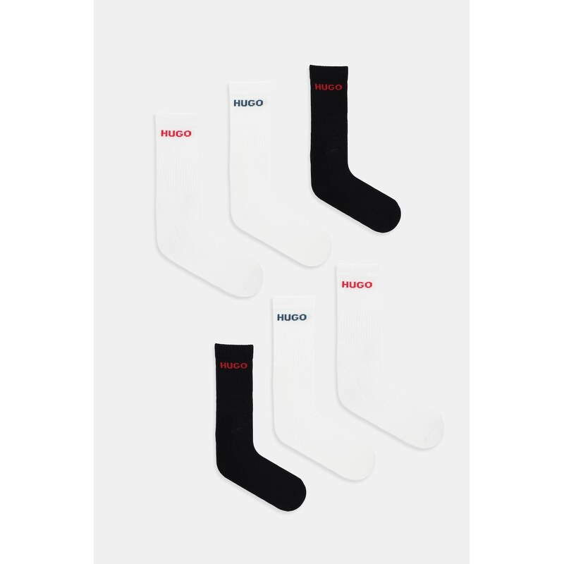 Ponožky HUGO 6P QS RIB LOGO CC 6-pak 67189817