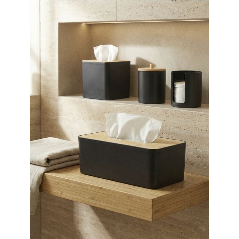 Sinsay - Kryt na papierové vreckovky - čierna 65750905