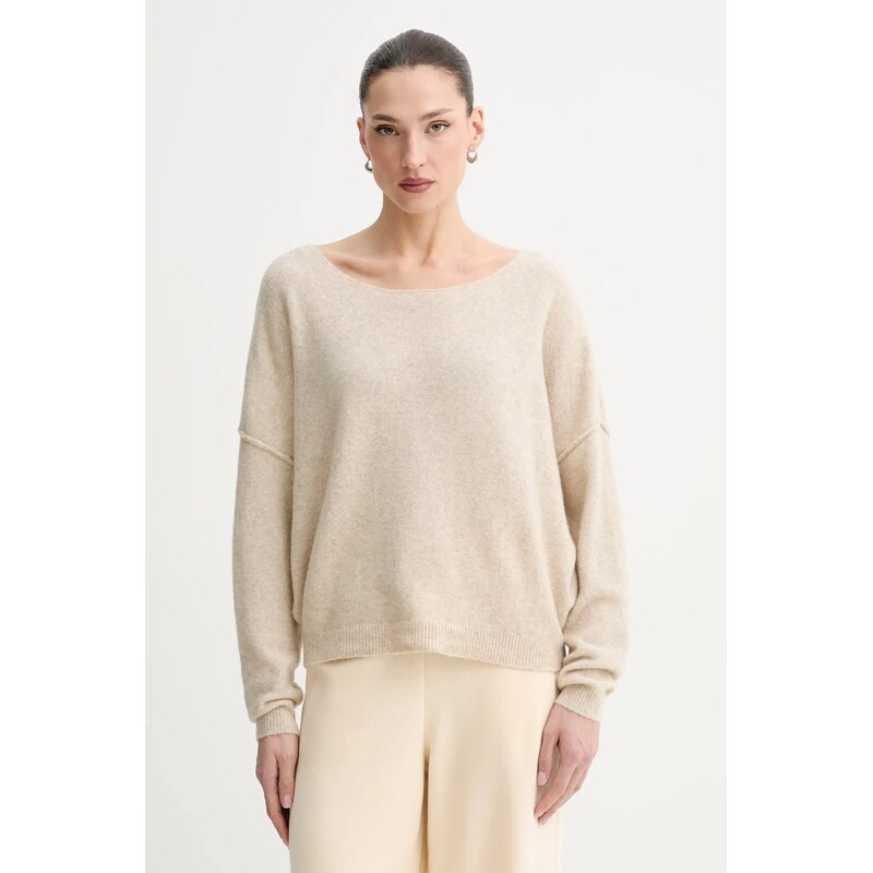 Sveter s prímesou vlny American Vintage PULL ML COL BATEAU 67096034