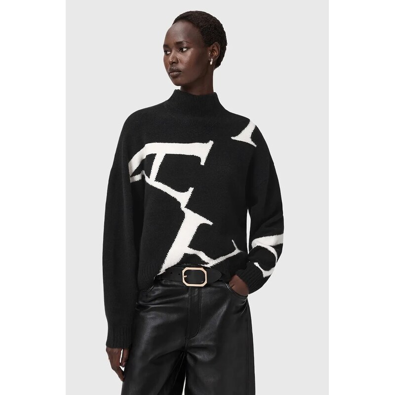 Sveter s prímesou vlny AllSaints A STAR 67156277