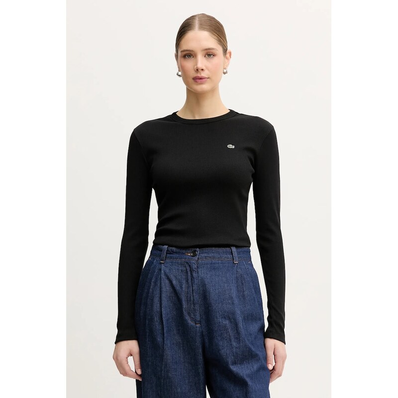 Bavlnené tričko s dlhým rukávom Lacoste 66810402