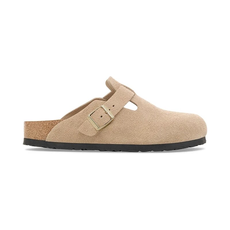 Semišové šľapky Birkenstock Boston 64168456