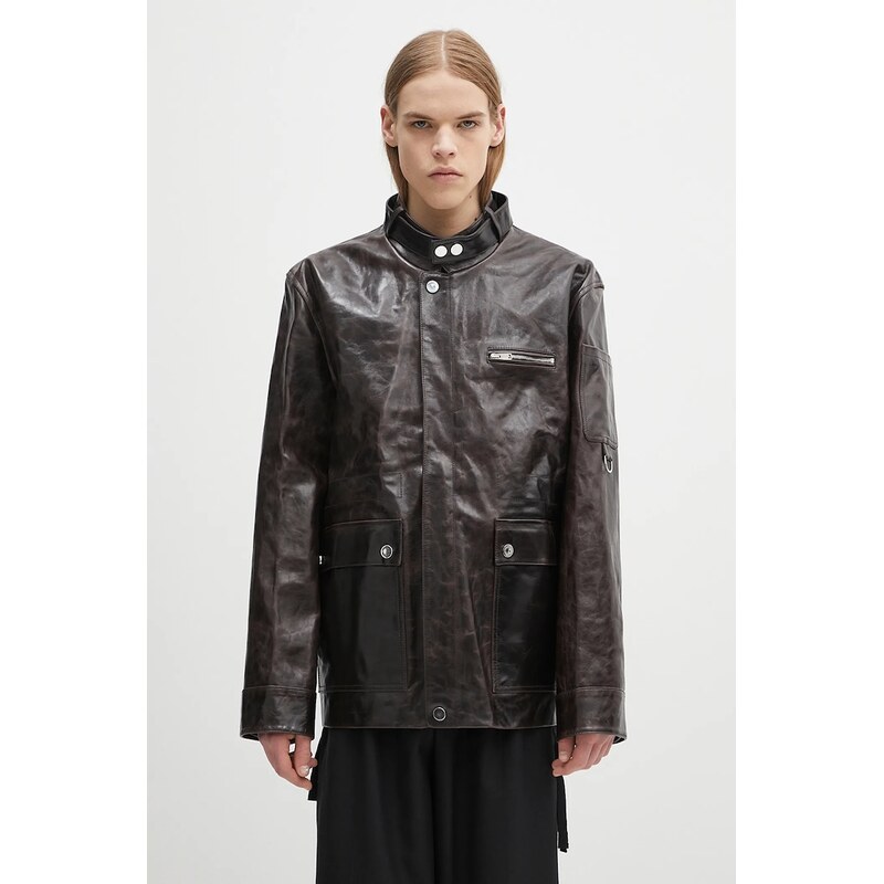 Wales Bonner Kožená bunda Vision Leather 67244848