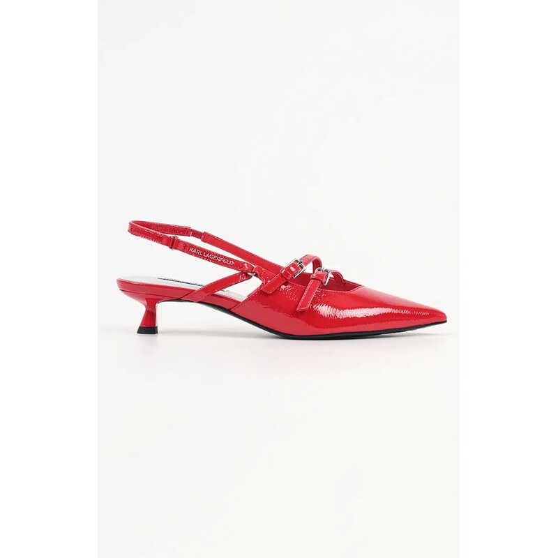 Kožené lodičky Karl Lagerfeld PASHA 67068610