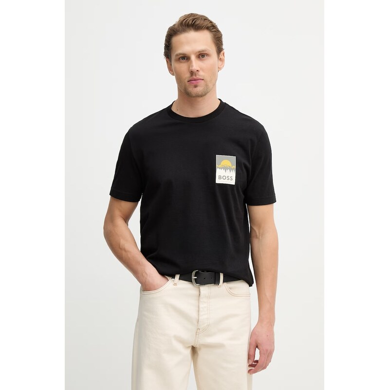 Bavlnené tričko BOSS Orange Te_Plain 67190554