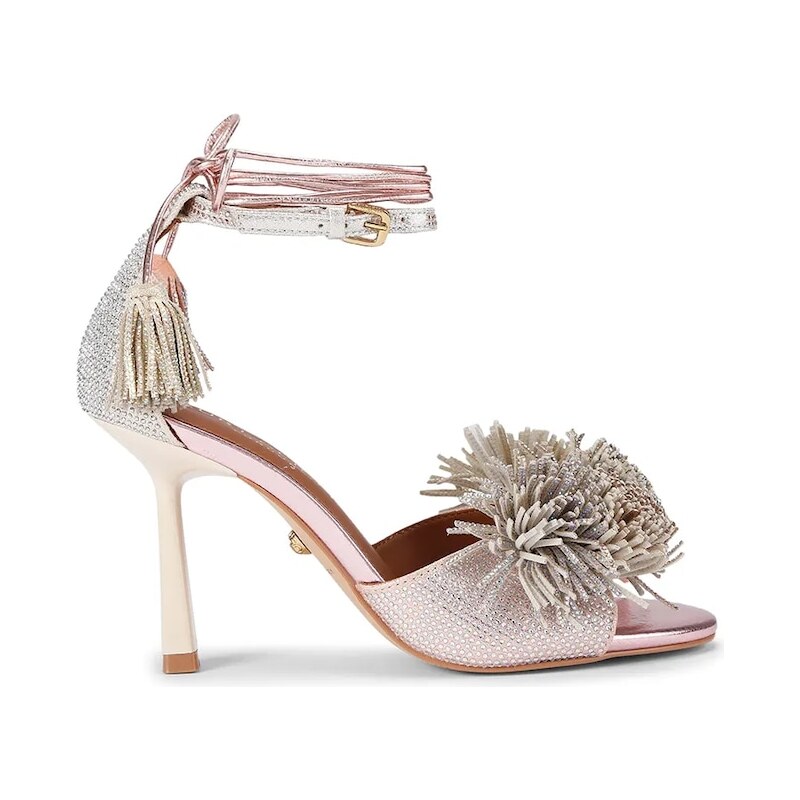 Sandále Kurt Geiger London Pom Pom Ankle Tie Sandal 66937719