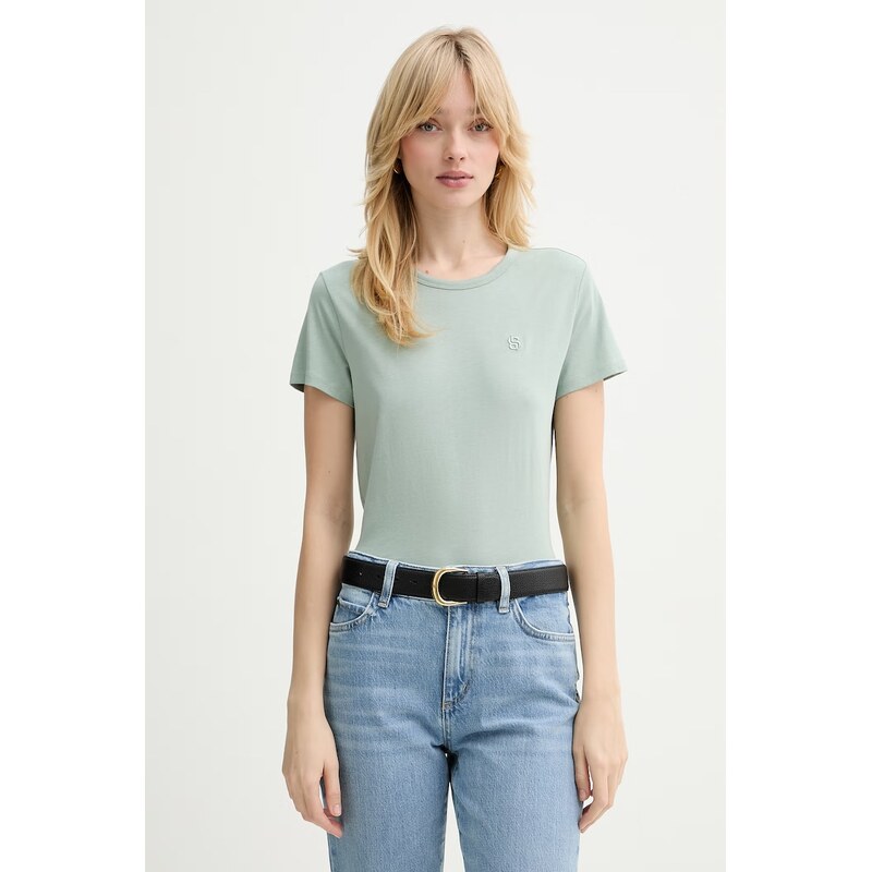 Tričko z hodvábnej zmesi BOSS Eventsa9 67197434