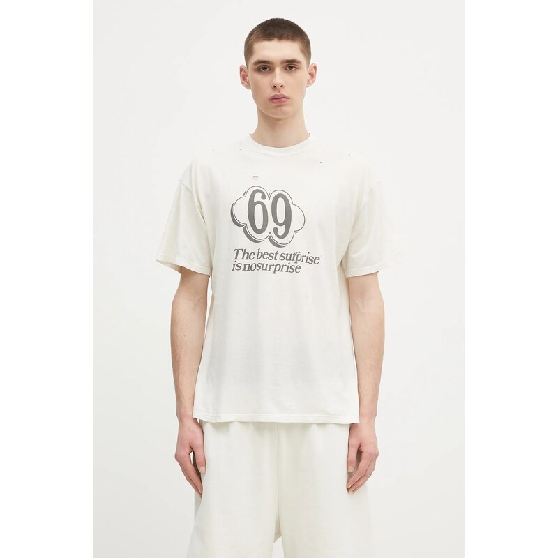 Bavlnené tričko Aries Destroyed 69 SS Tee 67168125