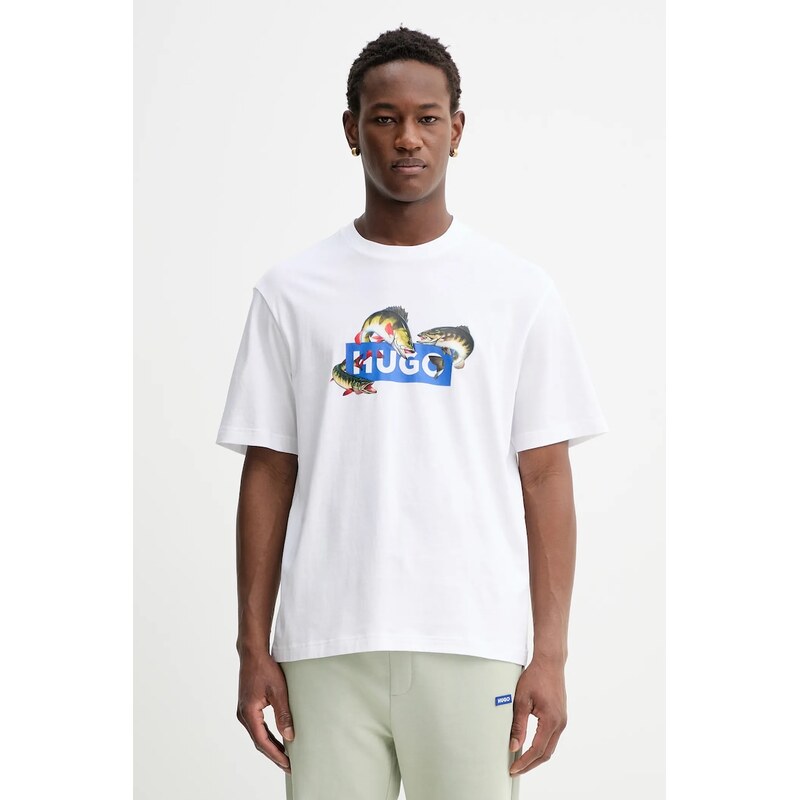 Bavlnené tričko Hugo Blue Nalotrix 67149181