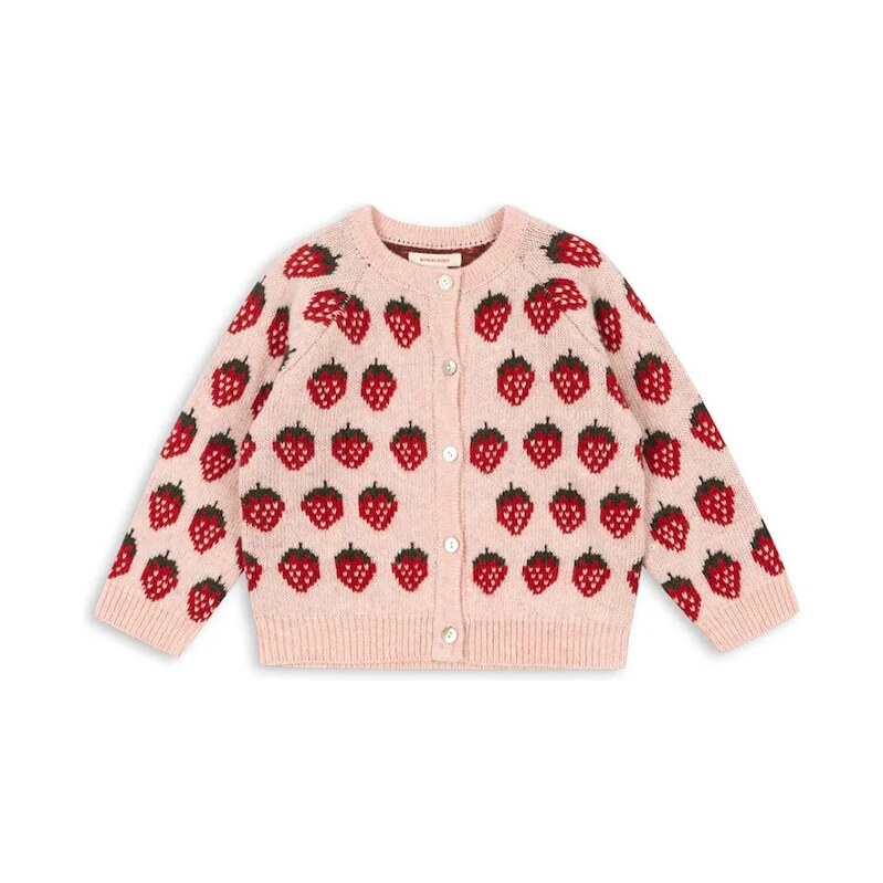 Detský kardigan s prímesou vlny Konges Sløjd BELOU KNIT CARDIGAN 67196762