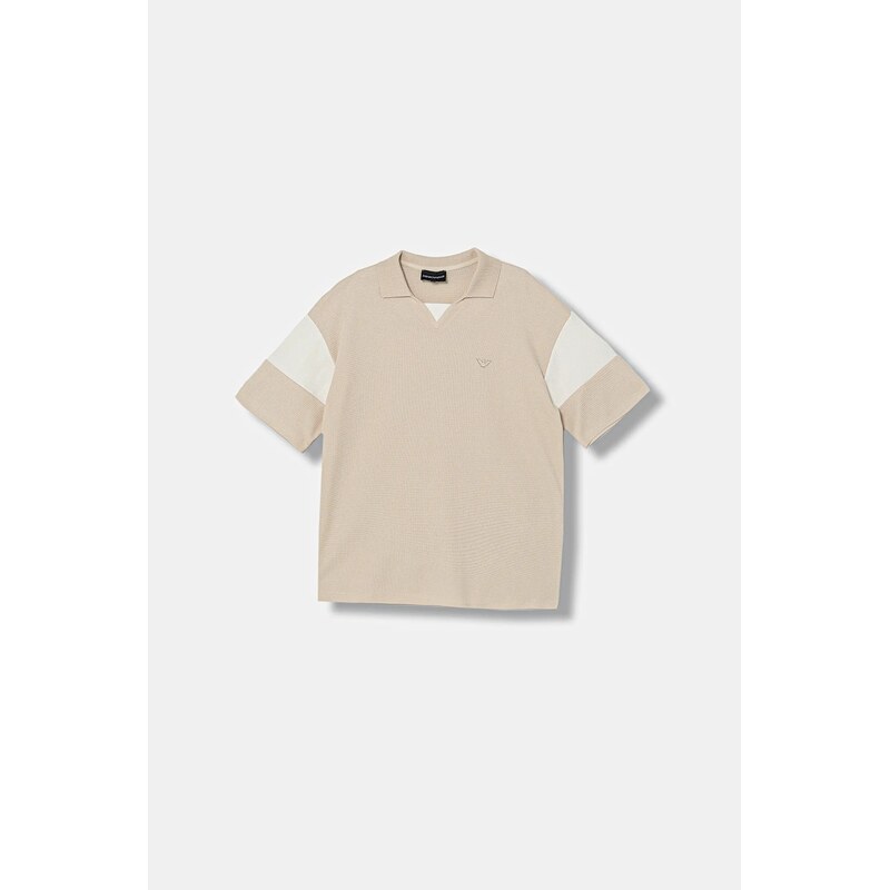 Detská bavlnená polokošeľa Emporio Armani 67196523