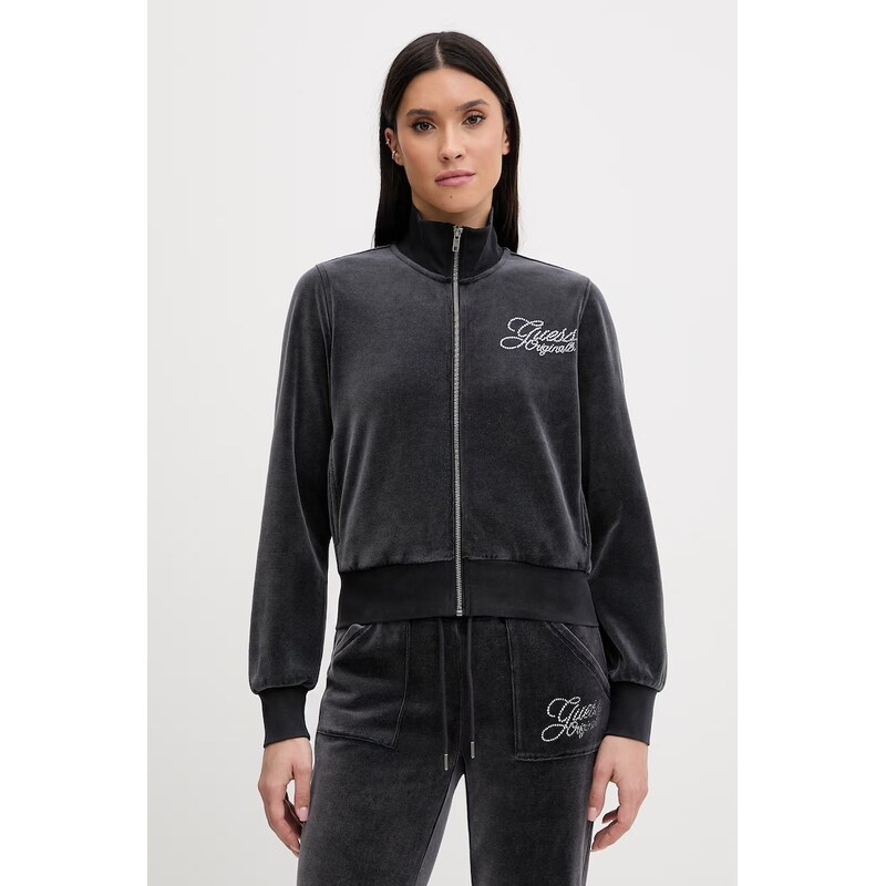 Velúrová mikina Guess Originals 67227187