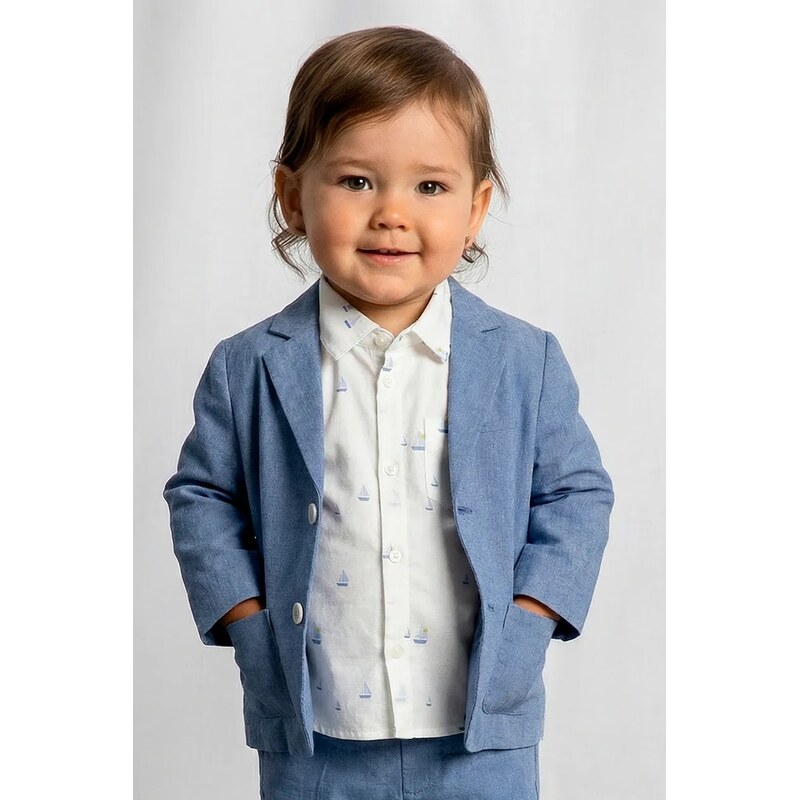 Detské sako s prímesou ľanu Mayoral 67192514