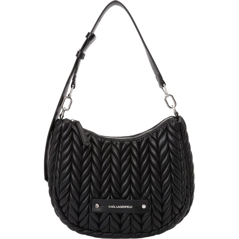 Karl Lagerfeld Kabelka na rameno Weave čierna 66223120