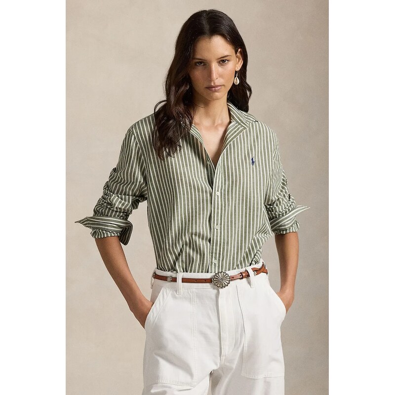 Košeľa s prímesou ľanu Polo Ralph Lauren 66709463