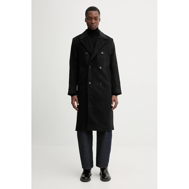 Kabát s prímesou vlny Abercrombie & Fitch 66610746