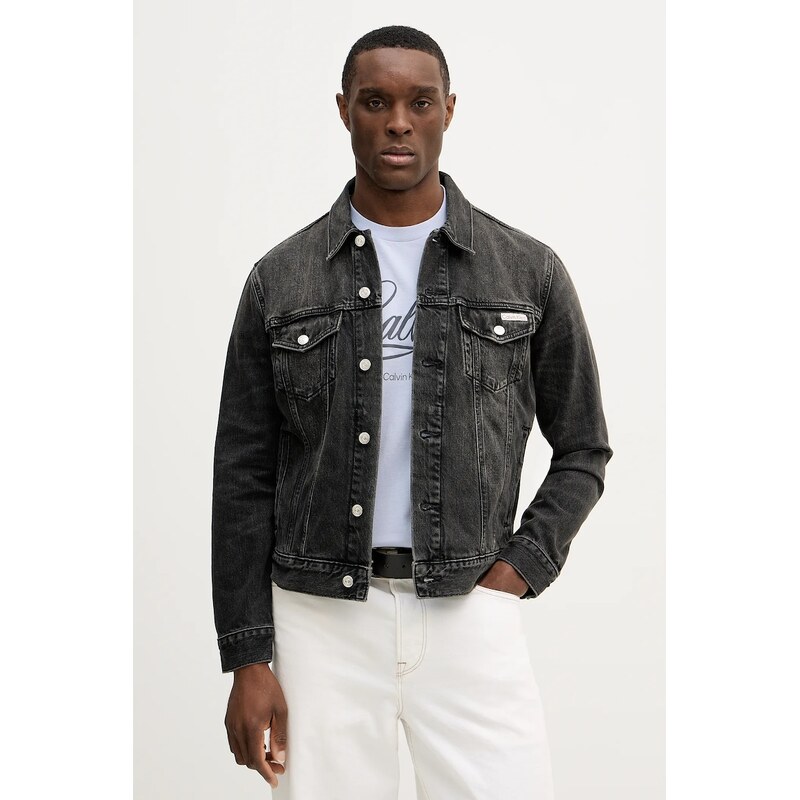 Bavlnená rifľová bunda Calvin Klein Jeans 66875006