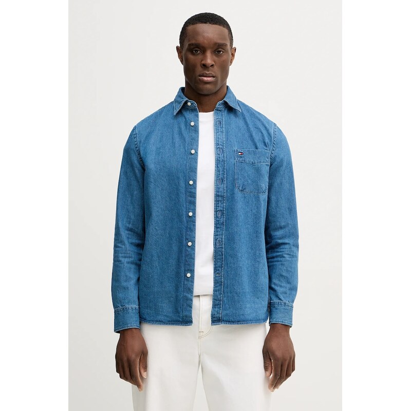 Bavlnená rifľová košeľa Tommy Hilfiger 66900460