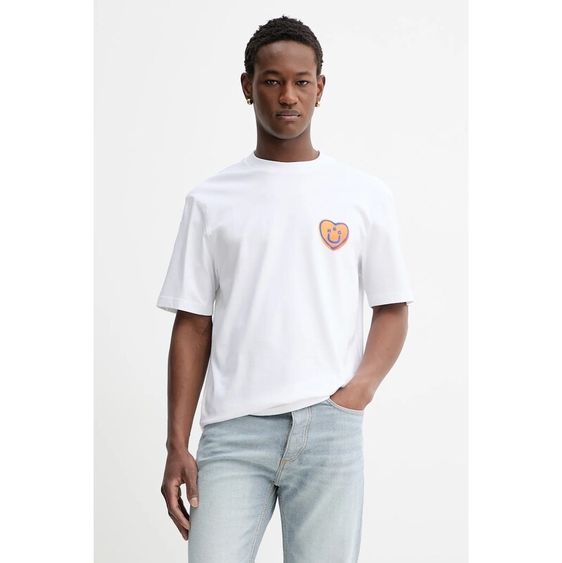 Bavlnené tričko Hugo Blue Nalentinio 67149170