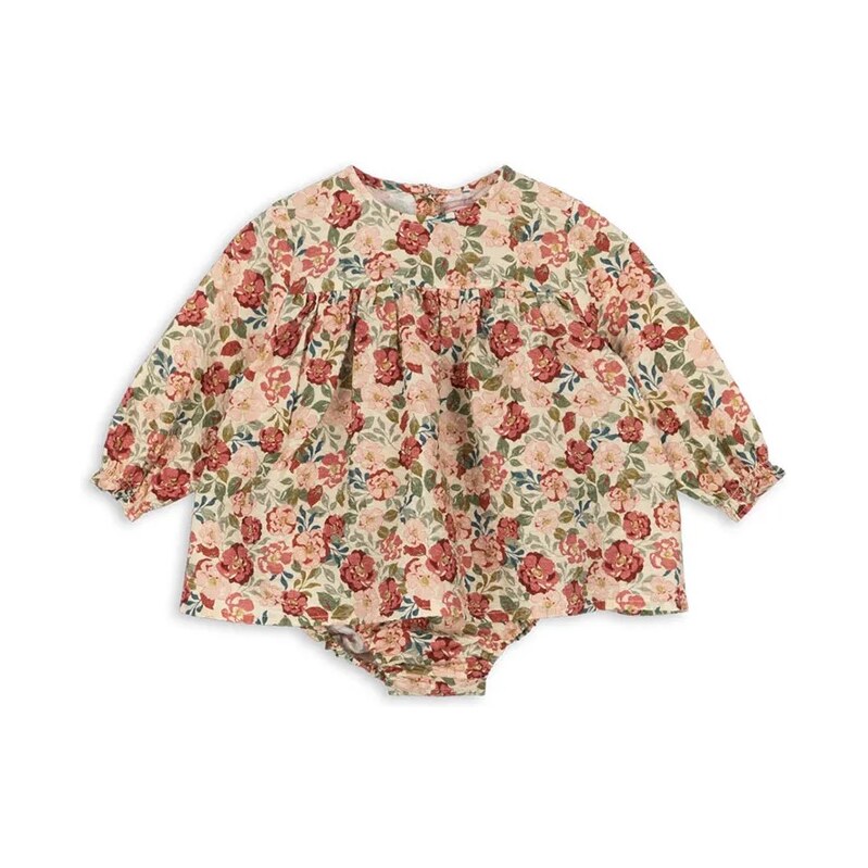 Detské bavlnené šaty Konges Sløjd BELLA FRILL ROMPER GOTS 67277762