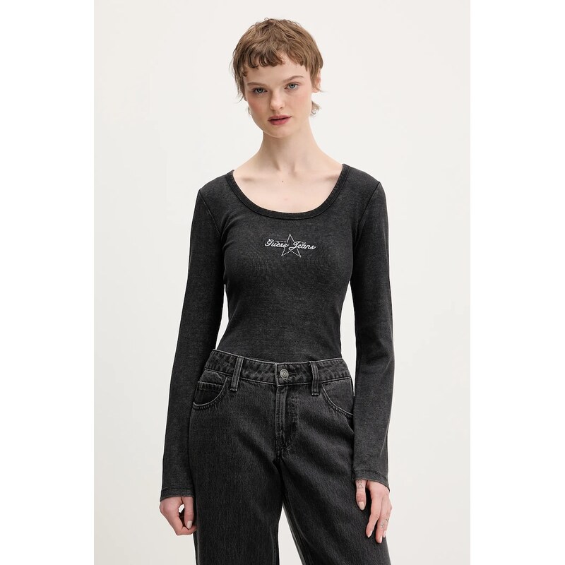 Tričko s dlhým rukávom Guess Jeans 66879021