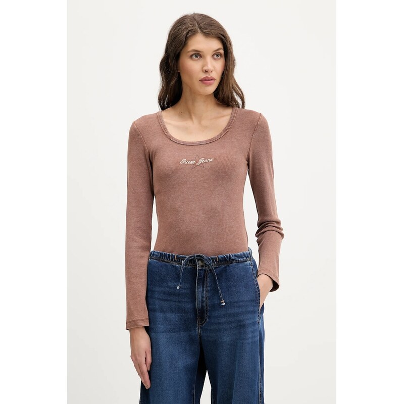 Tričko s dlhým rukávom Guess Jeans 66879022