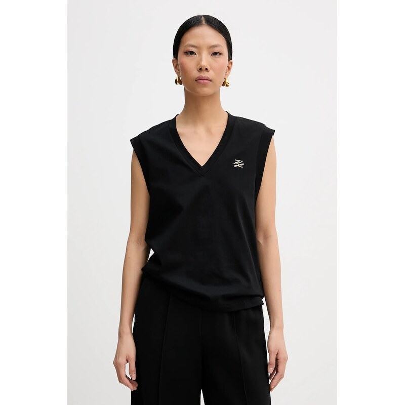 Bavlnený top Karl Lagerfeld 66840642