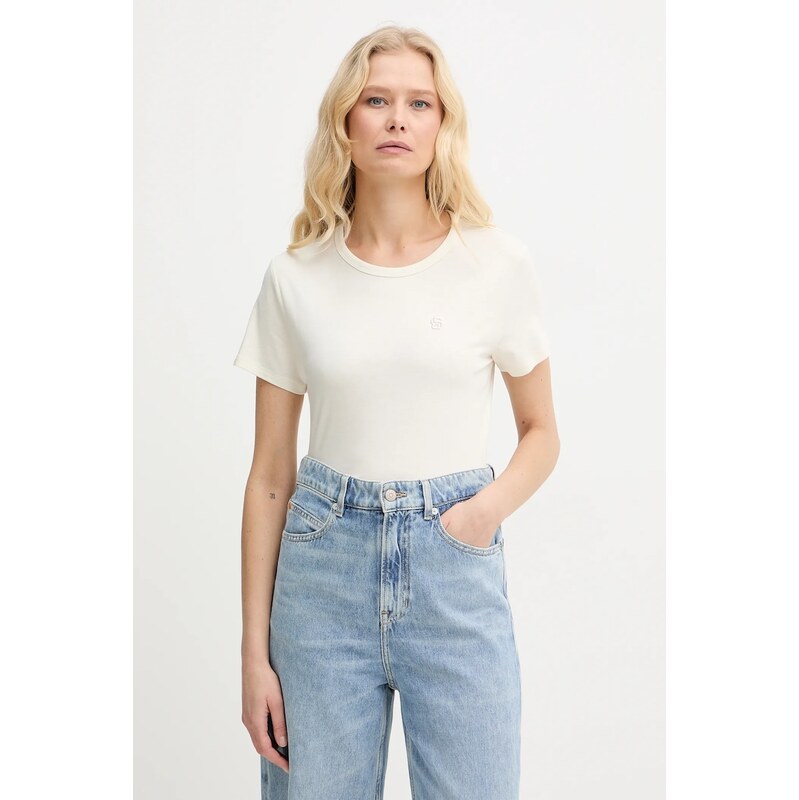 Tričko z hodvábnej zmesi BOSS Eventsa9 66980759