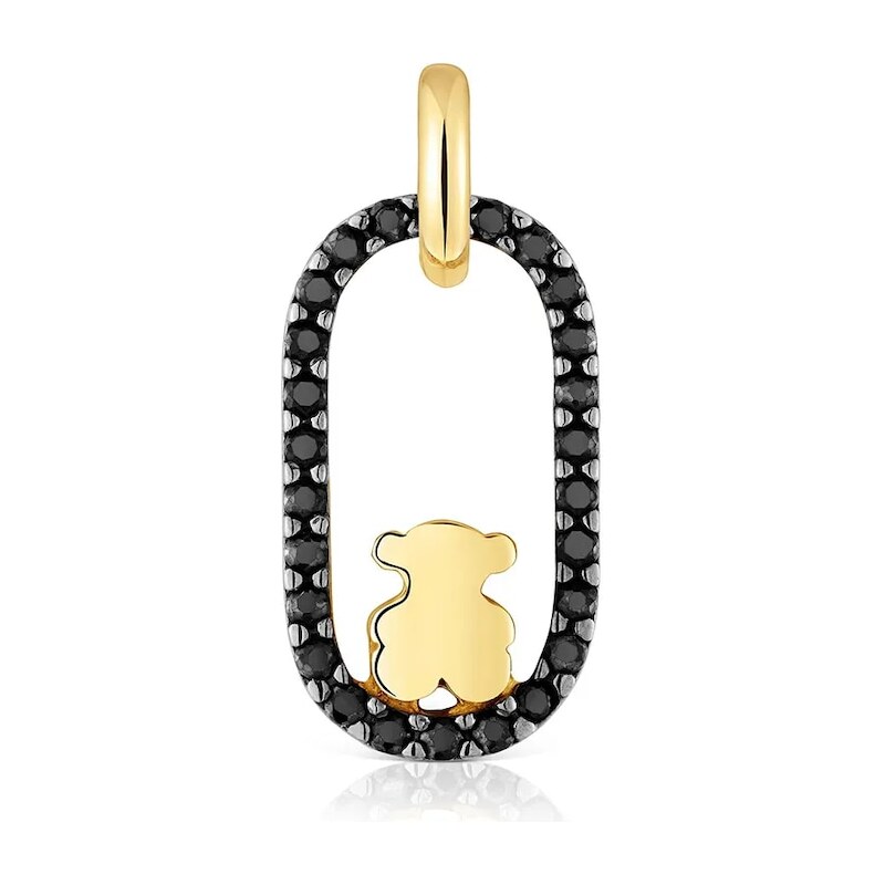 Strieborný pozlátený prívesok Tous 66972766