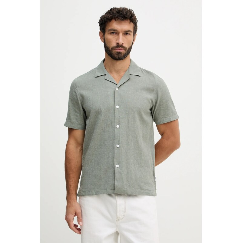 Košeľa s prímesou ľanu Lindbergh 67119103