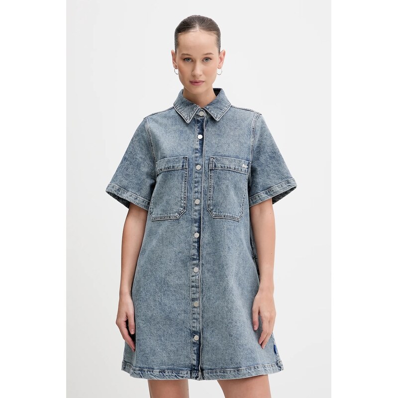 Rifľové šaty Hugo Blue Gandira_B 67161264