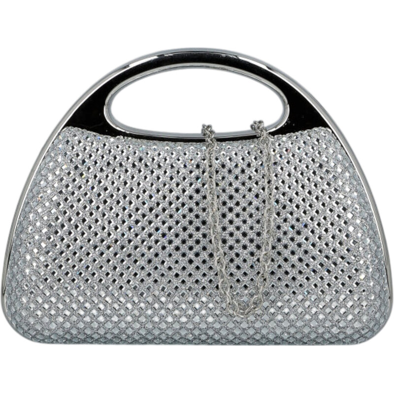 Dámska listová kabelka strieborná - Michelle Moon Fabia strieborná 67283843