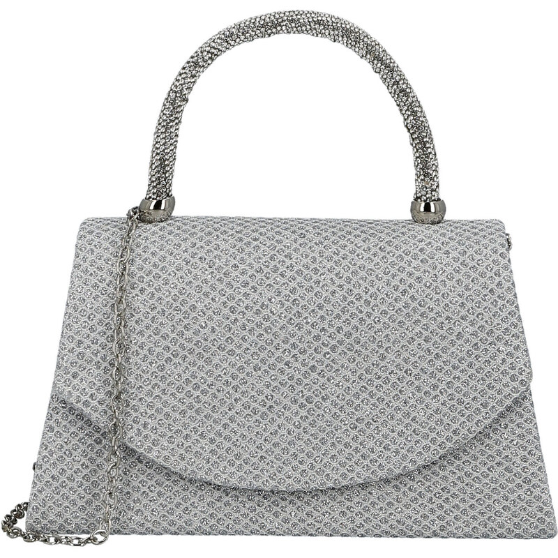 Dámska listová kabelka strieborná - Michelle Moon Petrina strieborná 67323463