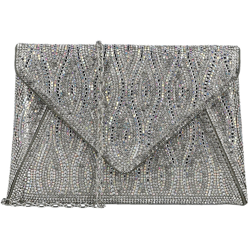 Dámska listová kabelka strieborná - Michelle Moon Aika strieborná 67367208