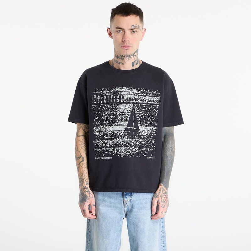 Tričko Rhude Lago Trasimeno Tee Vintage Black/ White M 67292312