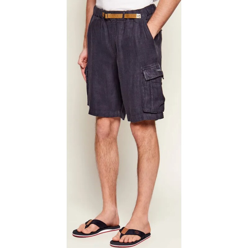 Aeronautica Militare Ľanové šortky | regular fit 67244422