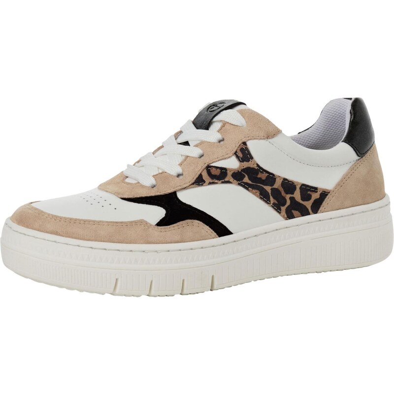 Tamaris Nízke tenisky hnedá / kapučíno / čierna / biela 67250999