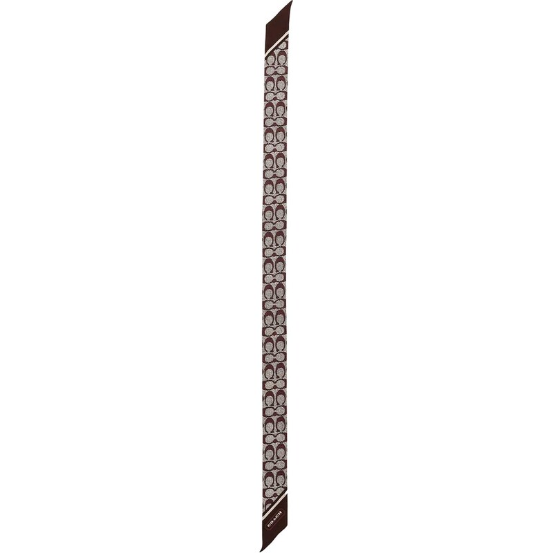 COACH Šatka tmavočervená / biela 67251224